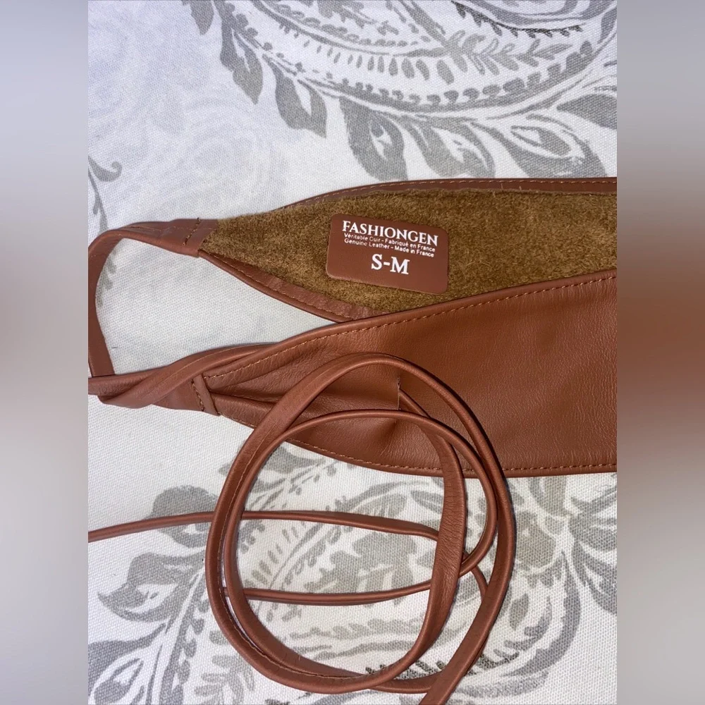 FASHIONGEN Obi Belt Leather S-M